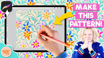 Trailing Floral Pattern Tutorial for Procreate + FREE Template