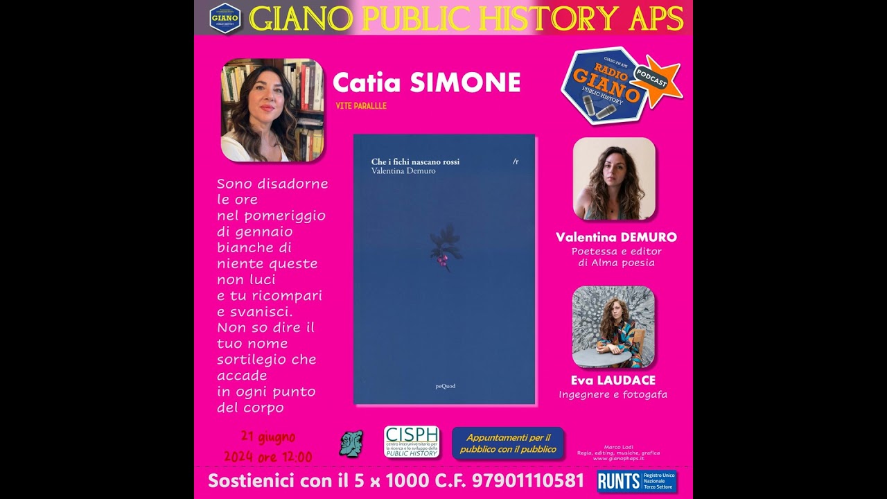 CHE I FICHI NASCANO ROSSI | Catia SIMONE dialoga con Valentina DEMURO