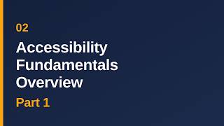 02 | WCAG 2 Read & Learn | Part 1 | A11y Fundamentals Overview  | Accessibility with Meg