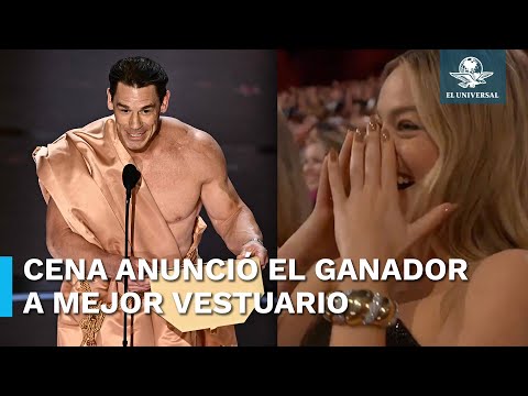 La razón por la que John Cena apareció desnudo en los Oscar