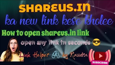 shareus.in ka link kese khole ?? , koi v link turant kese khole , easy steps to open links 🖇️