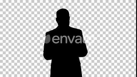 Silhouette Businessman , Alpha Channel | Motion Graphics - Envato elements
