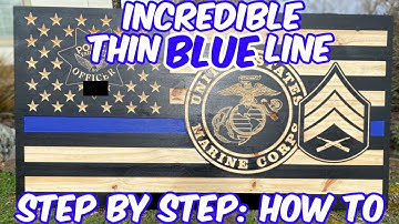 Put Your CNC Skills to the Test! Discover How to Craft the Perfect Thin Blue Line Flag