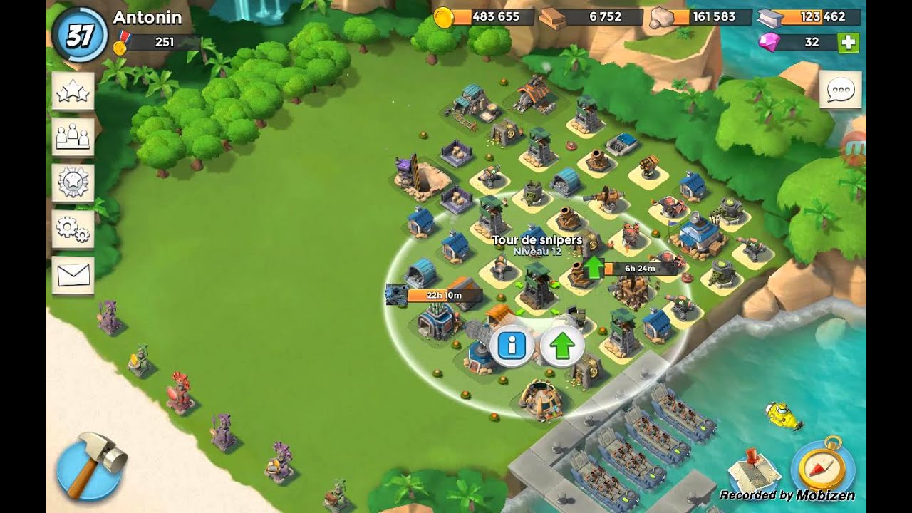 [BB] Comment avoir un QG imprenable sur boom beach - YouTube