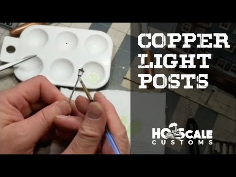 How To Paint Unique Copper Lamp Posts with a Metallic Sharpie