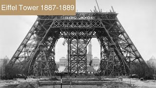 Eiffel Tower under construction, 1887-89 | Old Videos #eiffeltower #paris #france  #toureiffel