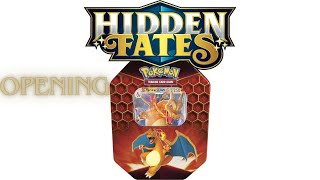 Opening Charizard Hidden Fates 1st print tin box