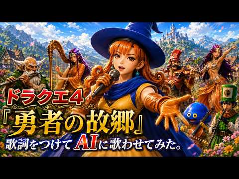 ドラクエ4『勇者の故郷』にオリジナル歌詞をつけてAIに歌わせてみた[アリーナバージョン]