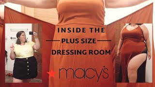 INSIDE THE DRESSING ROOM | Macy's | Plus Size Michael Kors? Nike? Calvin Klein?!