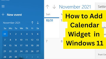 How to install Calendar widget or app in Windows 11