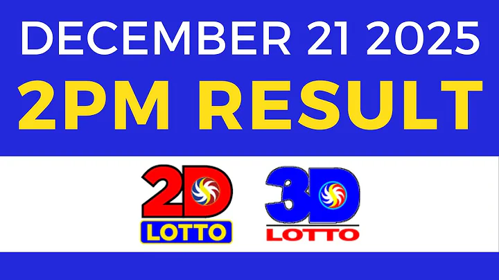 Lotto Result Today 2pm December 21 2025 2D 3D Lotto