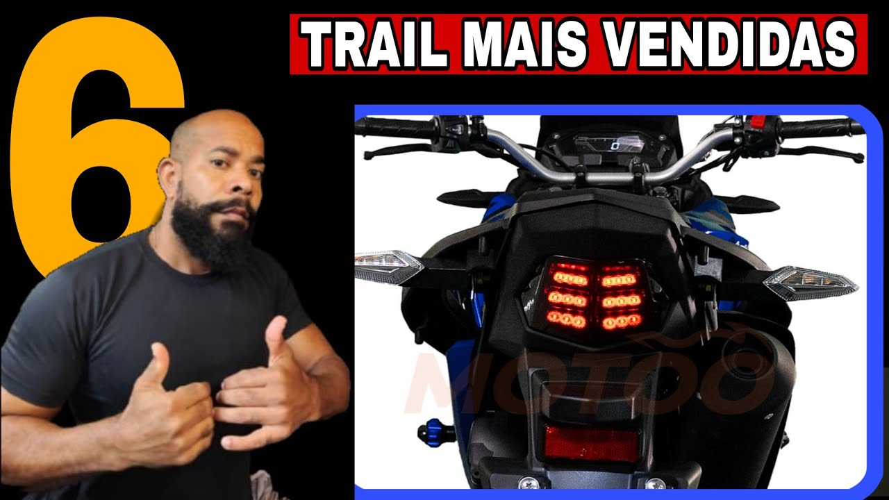 6 Motos TRAIL  mais VENDIDAS do MÊS!