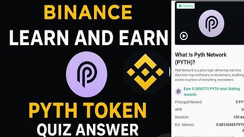 Binance Learn And Earn Offer|PYTH TOKEN All Correct answer|Binance New offer @Binance