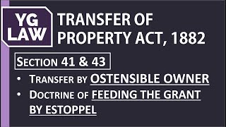 Transfer by a person other than full owner - Section 41 & 43 - TPA - YG Law