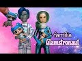 LOL Famílias - Família da Glamstronaut Bonecas LOL e Abrindo Fuzzy Pets -Brinquedonovelinhas