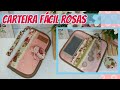Carteira Fácil Flores - Costura Iniciante - Quick and Easy Vintage Hand Wallet