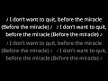Sia Miracle Lyrics