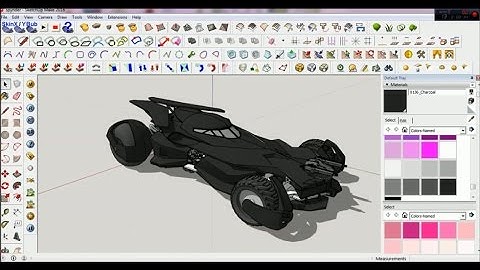 how to make batman car on google sketchup