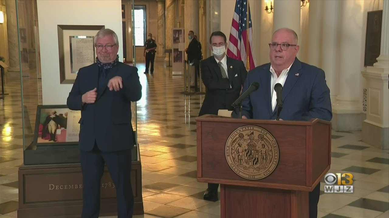 Gov. Larry Hogan Talks Recovery, Mask Order For Stores And Public Transit