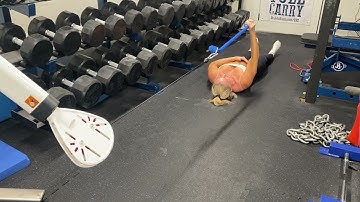 Lying Eccentric Overload Lat Pull Down