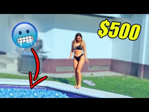 SI TE AVIENTAS AL AGUA CONGELADA TE PAGO $500