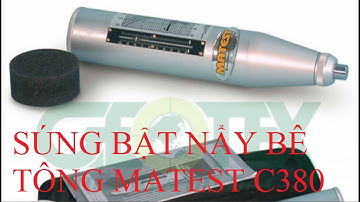 Súng kiểm tra cường độ bê tông - xác định cường độ nén của bê tông-MATEST C380