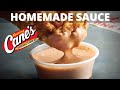 Homemade canes sauce from scratch