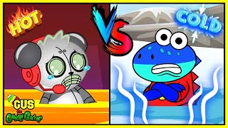 Epic Challenges! 24 Hour Hot Vs Cold Would You Rather What’s in the Box & 1000 Mystery Buttons!