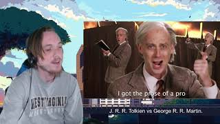 J. R. R. Tolkien vs George R. R. Martin. Epic Rap Battles of History (REACTION)