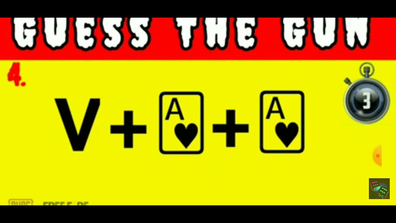 guess🧐🤔 the free fire gun by emoji😀 YouTube