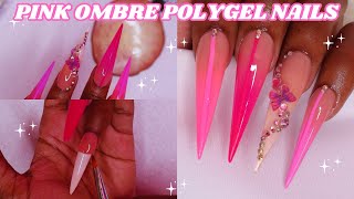 EASY OMBRE POLYGEL NAIL TUTORIAL USING MODELONES POLYGEL