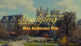 Studying at School | Wes Anderson Trend 💡