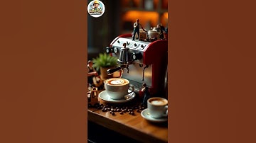 Miniature Coffee Masters –Watch Tiny Workers Serve Espresso! 🔍☕ #tinychefs #cake#flavorfulminiatures