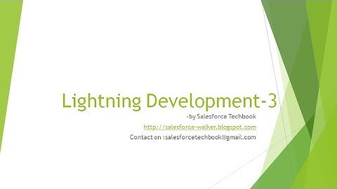 Lightning Development-3 (Call Apex ,Save Record and Data Table)