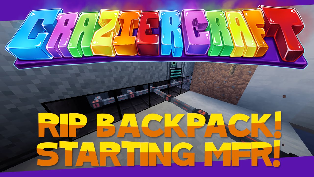 DRAGON BACKPACK GONE FOREVER? + MFR TIME! ( CRAZIER CRAFT SMP Ep.28