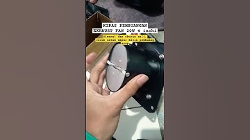 Thumbnail of Ukuran mini ‼️Exhaust Fan 4 inc 20w  buat dapurmu sejuk #exhaust  #kipasangin #kitchentools