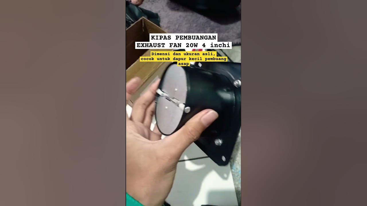 Ukuran mini ‼️Exhaust Fan 4 inc 20w  buat dapurmu sejuk #exhaust  #kipasangin #kitchentools