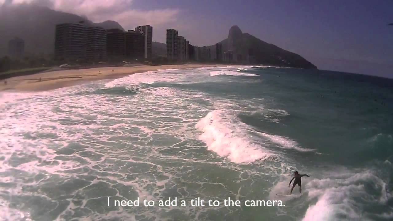Quad test at the beach in Rio. FPV