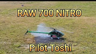 ラジコンヘリ　RAW 700 NITRO   Pilot  Toshi