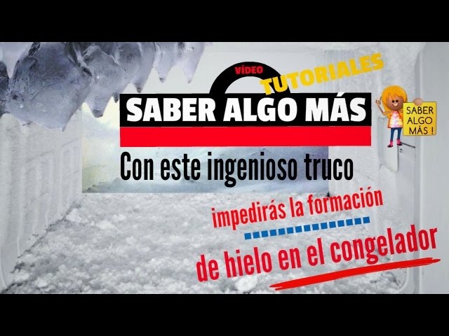 Así de fácil es quitar el hielo del congelador. Este truco usa algo que  todos tenemos en casa para hacerlo sin esfuerzo