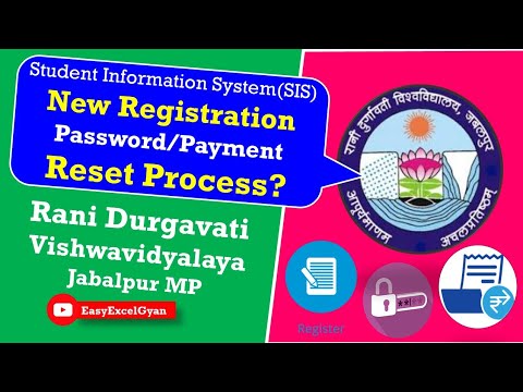 RDVV SIS Registration, RDVV SIS Forget Password/Reset and RDVV SIS Payment Process | EasyExcelGyan