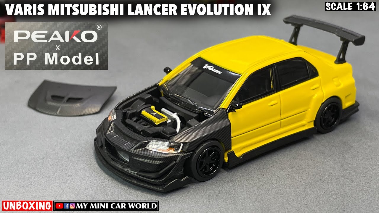 MY MINI CAR WORLD』UNBOXING PEAKO x PP MODEL 1/64 VARIS MITSUBISHI