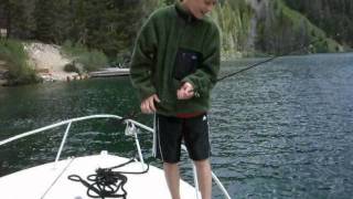 SHL catching a bull trout in ID.wmv