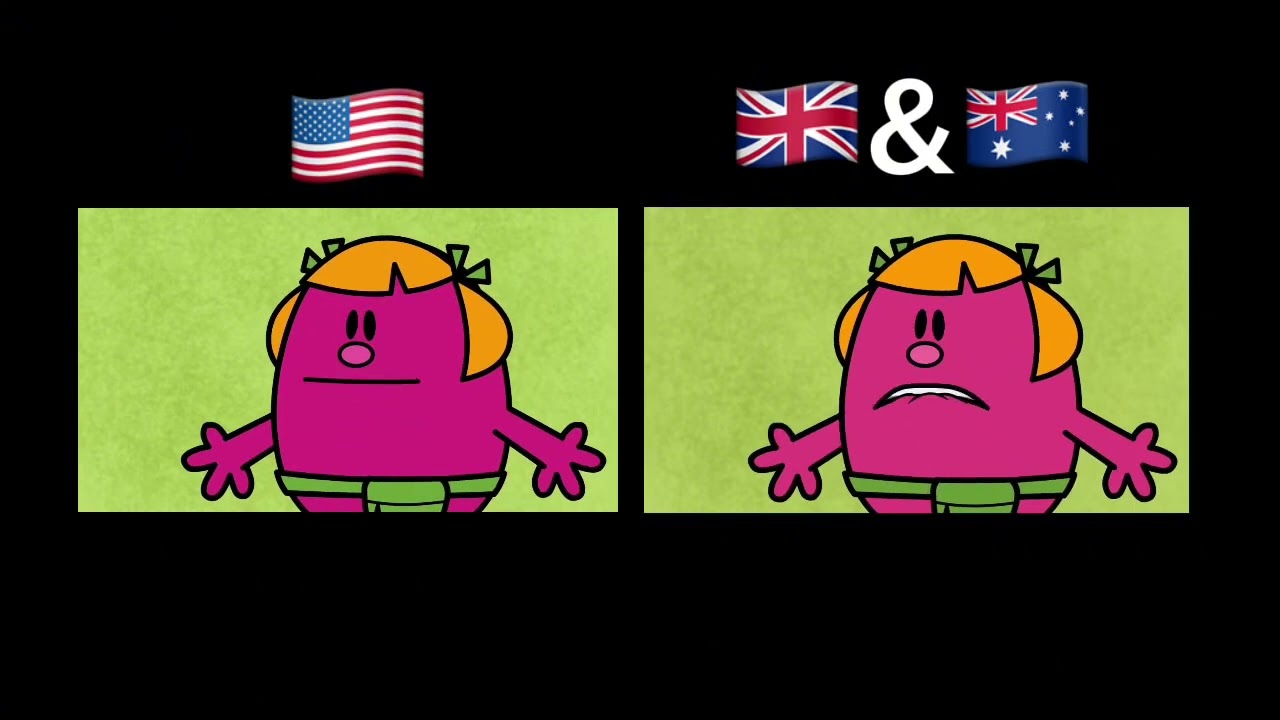 Voice Comparison | Science Mr Men US DUB vs UK & AUS DUB | Little Miss Whoops & Little Miss Helpful