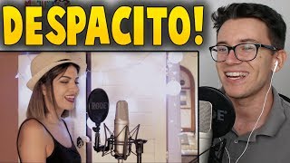 Despacito  & Shape of you - Yanina Chiesa MASHUP! Reaction