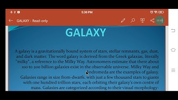 Astronomy.. Lecture..3.. Galaxy... General Science And Ability..