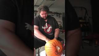 Pumpkin Carving With Fat Dad. Vomit. Gagging. Gross. Hilarious. Funny.