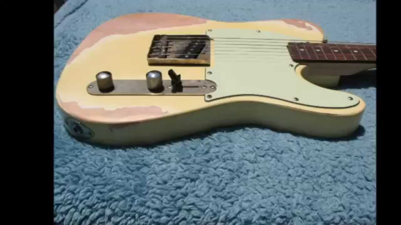 How I Heavy Relic a telecaster with orange drop mod