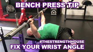 Bench Press Tip: Fix Your Wrist Angle
