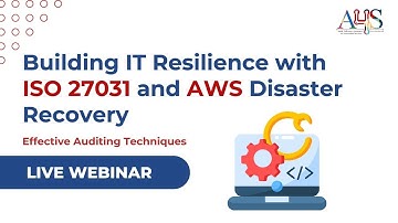 Building IT Resilience with ISO 27031 and AWS Disaster Recovery x Omotoyosiola Samson | Datamellon